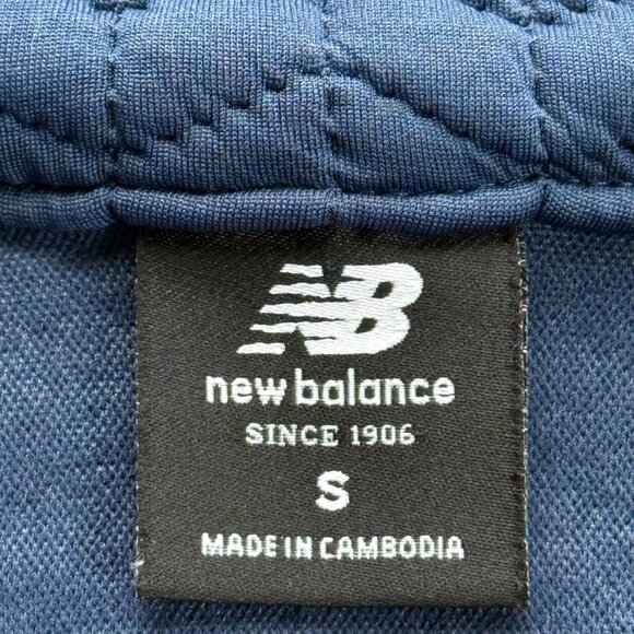 New Balance Women's Quilted Full-Zip Stand Collar Stretch Blue Jacket Size Small - Picture 7 of 10